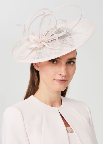 Hobbs Freya Fascinator Sugared Almond Ivory