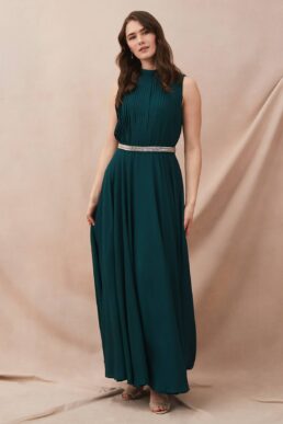 Phase Eight Nicola Maxi Dress Dark Peacock Green