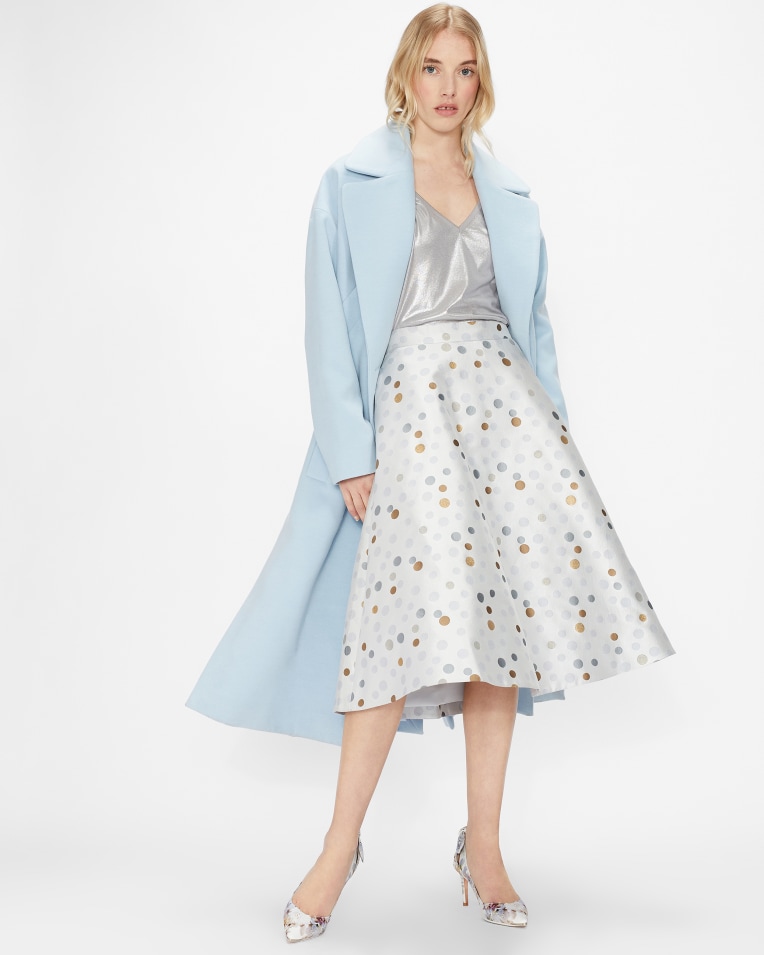 DARIICE Jacquard polka dot skirt