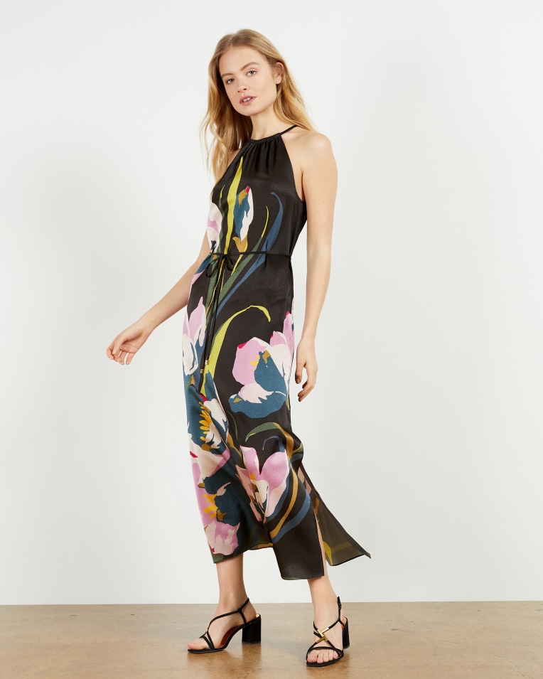 PIANA Urban halterneck midi dress