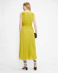 Ted baker clearance yellow pleated dress