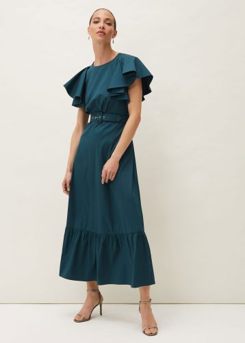 Phase Eight Dinah Maxi Dress Petrol Green