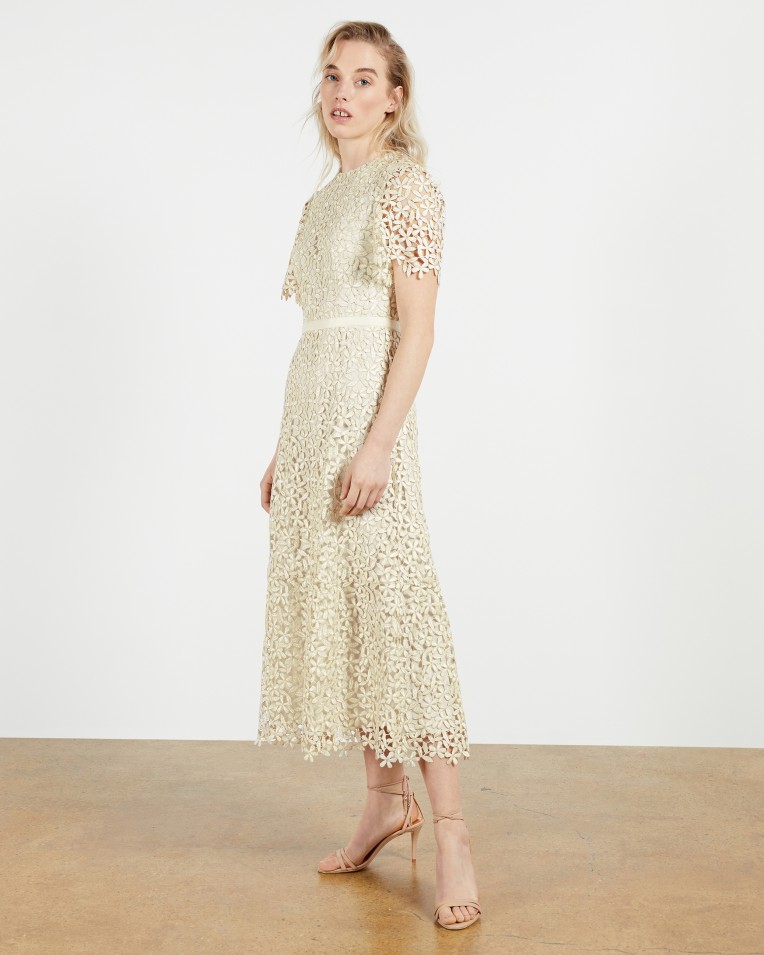 ALDORRA Midi lace dress