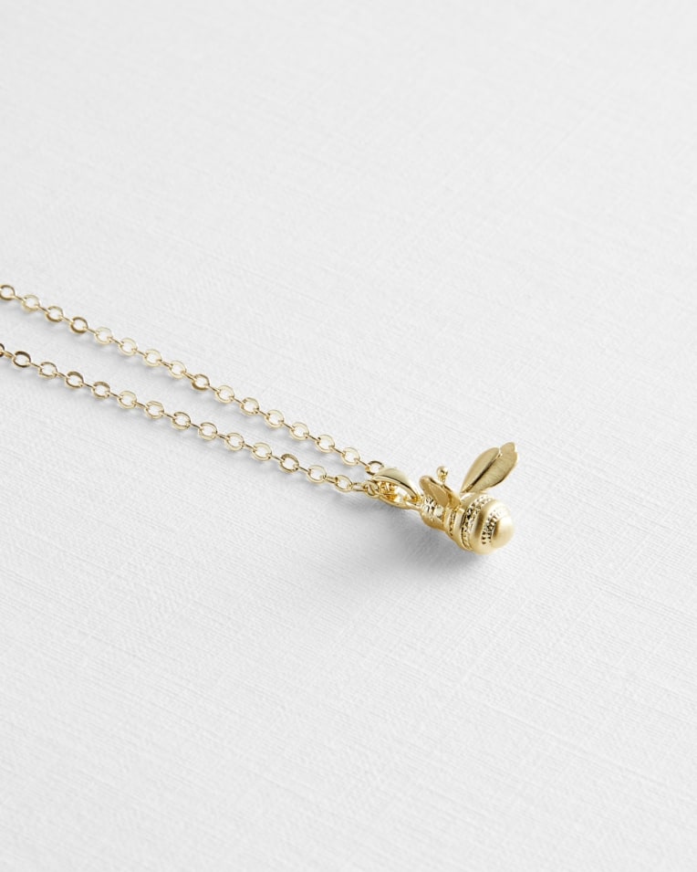 BELLEMA Bumble bee pendant necklace