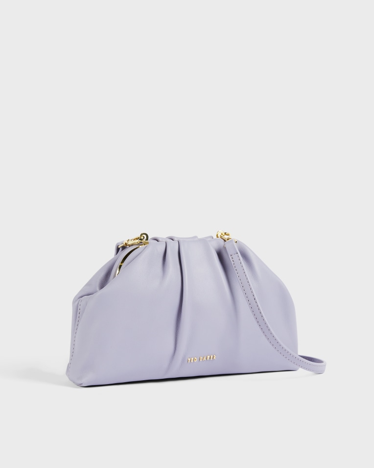 DORIEEN Mini gathered slouchy clutch