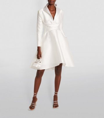 ALEXIS MABILLE Wrap-Waist Mini Dress White