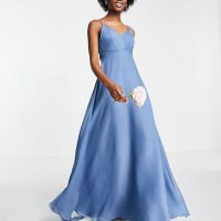 Asos light blue bridesmaid dress on sale