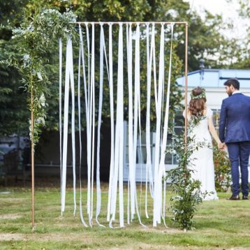 Ginger Ray White Ribbon Hanging Wedding Backdrop