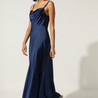 Oasis megan midi dress 2024 navy