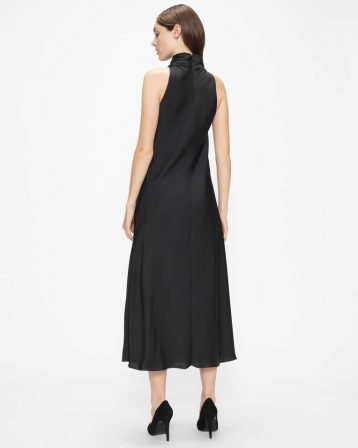 Ted Baker JOIYA Cowl Neck Sleeveless Midi Dress Black