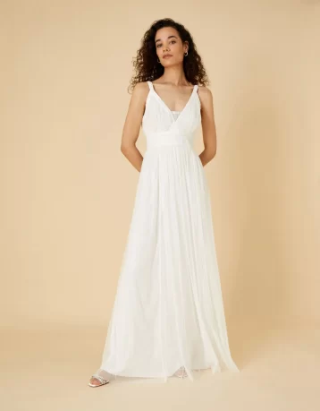 Monsoon Janet bridal maxi dress ivory