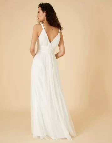 Monsoon Janet bridal maxi dress ivory