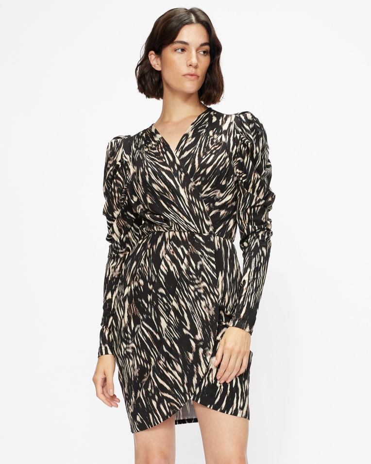 TILLLY Zebra stripe jersey mini dress £150 £90