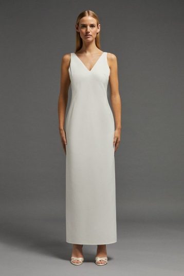 Coast Column Dress And Sequin Overlay Maxi Dress Set Ivory