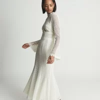 Reiss white lace sales dress