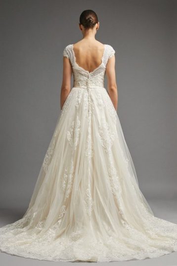 Coast Embroidered And Pearl Detail Bridal Gown Ivory