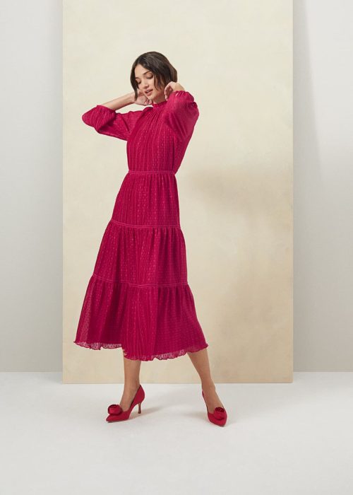 ワンピースBritish wool velvet colette dress