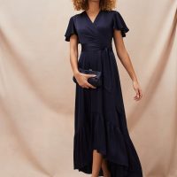 Phase Eight Nancie Elipse Hem Bridesmaid Dress Navy Blue myonewedding