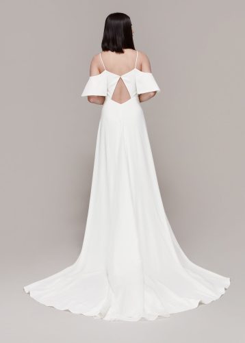 Whistles Esther Bardot Wedding Dress Ivory