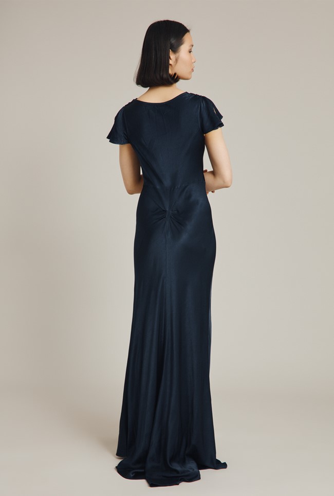 Ghost navy shop bridesmaid dress