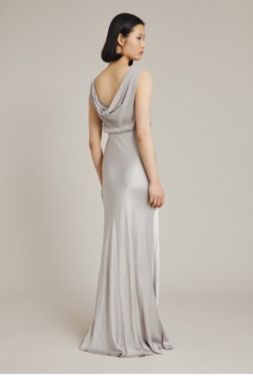 Ghost Claudia Bridesmaid Maxi Dress Silver Lake