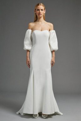 Coast Bridal Taffeta Sleeves, Ivory