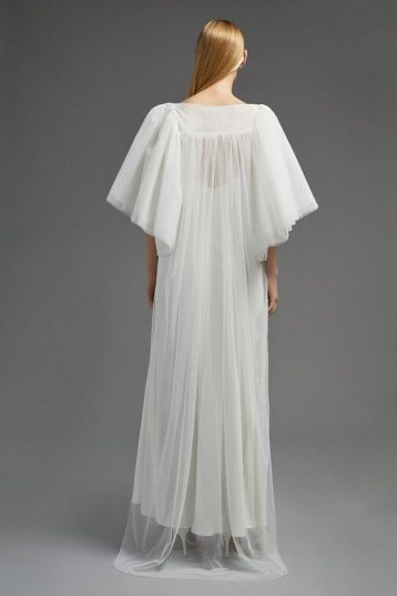 Coast Full Shoulder Tulle Cape Ivory