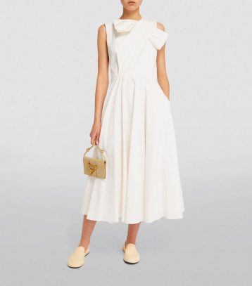 ROKSANDA Brigitte Midi Dress Ivory