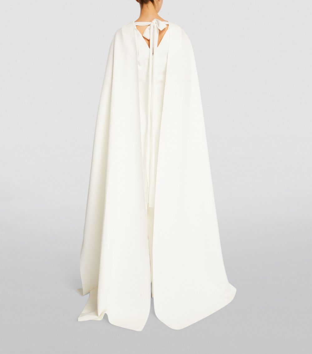 The Polished Draped Dress Ivory - ANCORA