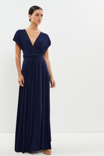 Coast Petite Multiway Bridesmaid Maxi Bridesmaid Dress​ Navy Blue