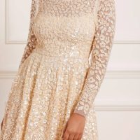 Valentine Ruffle Gown – Champagne