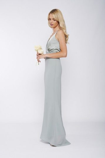 TFNC Reilly Light Green Lily Maxi Bridesmaid Dress