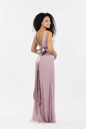 TFNC Halannah Pale Mauve Maxi Bridesmaid Dress