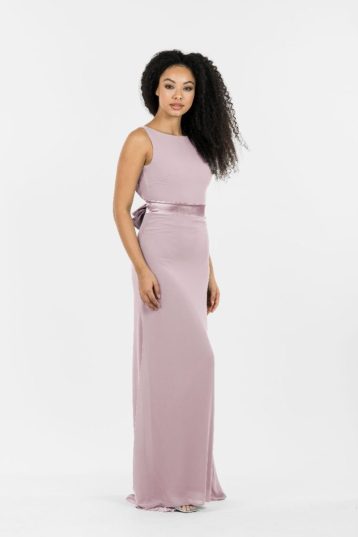 TFNC Halannah Pale Mauve Maxi Bridesmaid Dress