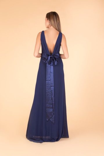 TFNC Halannah Pale Navy Maxi Bridesmaid Dress