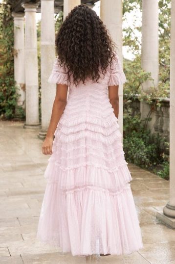 Needle & Thread Valentine Ruffle Gown Blush Pink