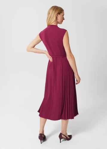 Hobbs Sierraa Dress Warm Plum