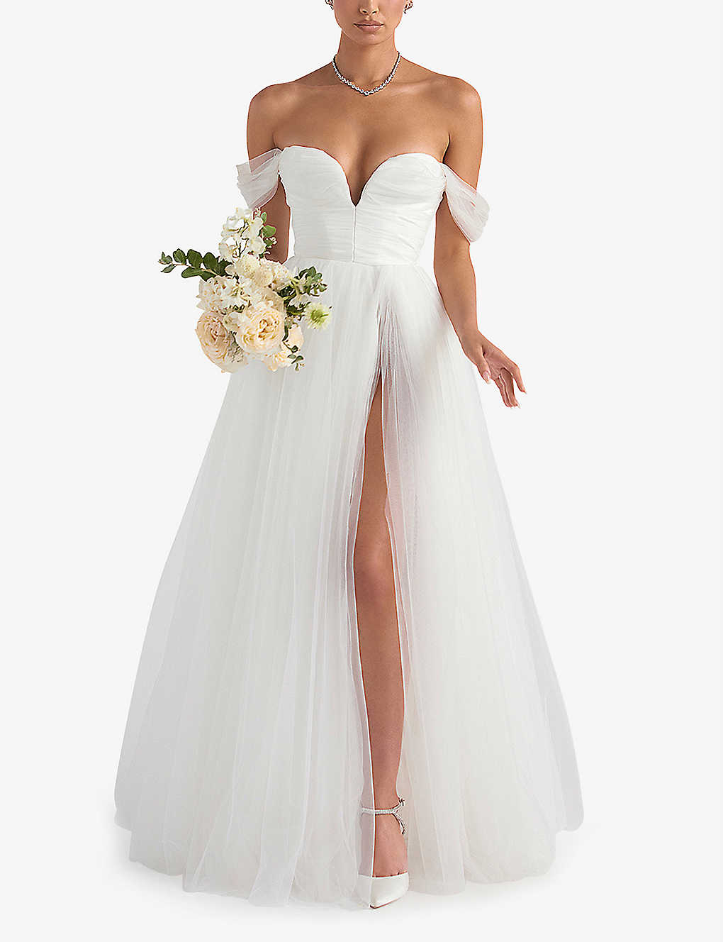 Tulle bridal sale