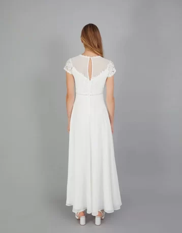 Monsoon Angela lace bridal maxi dress ivory