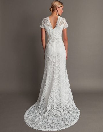 Monsoon Sienna lace bridal maxi dress ivory