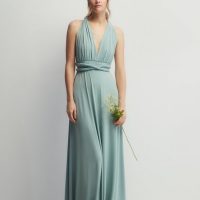 Coast Multiway Slinky Jersey Bridesmaids Maxi Dress, Sage Green