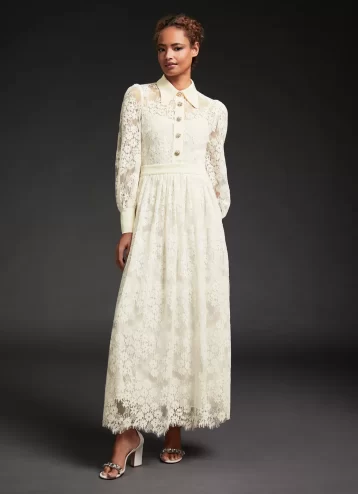 LK Bennett Lily Ivory Lace Wedding Dress