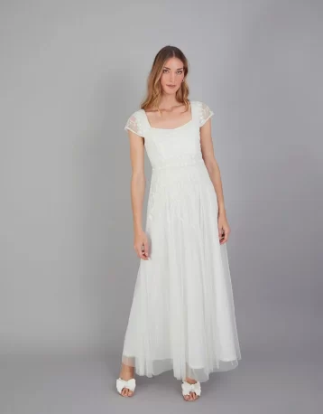 Monsoon Simone bridal maxi dress ivory