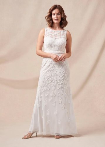 Phase Eight Ottilie Beaded Maxi Wedding Dress Ivory