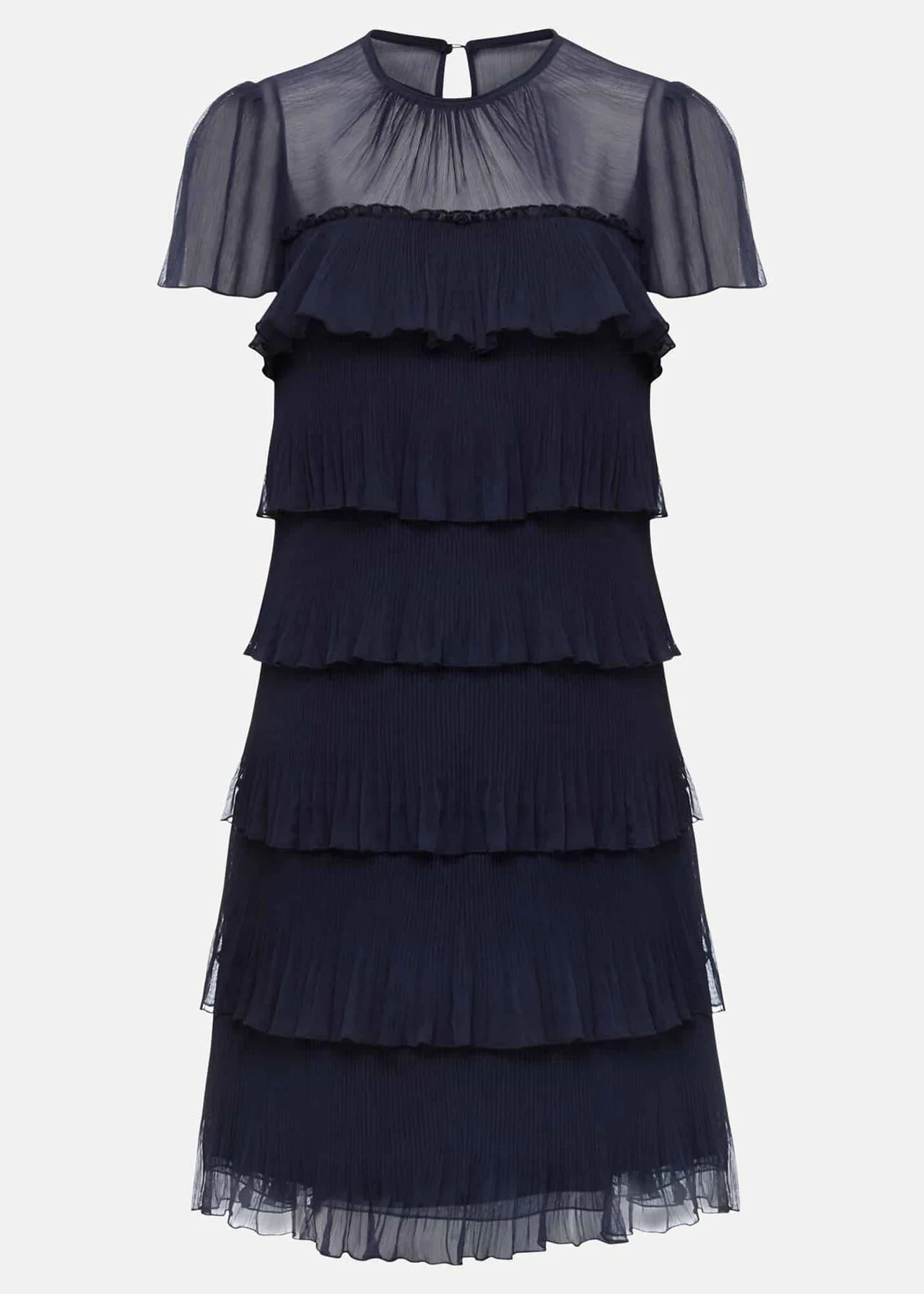 Phase Eight Mimi Pleat Short Dress, Navy £129.00