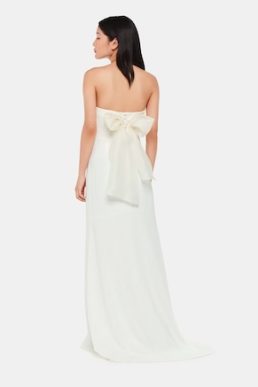 Whistles Ellis Strapless Wedding Dress Ivory