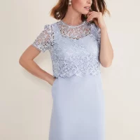 Phase eight store blue lace dress