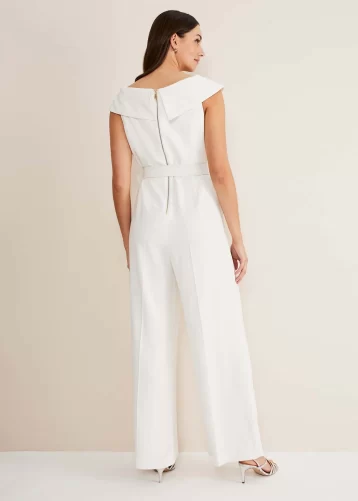 Phase Eight Liberty Tux Jumpsuit Ivory