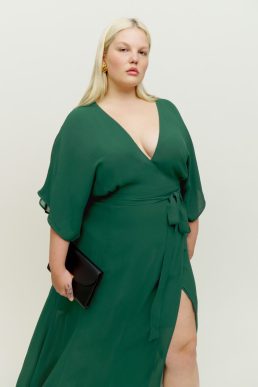 Reformation Gatsby Maxi Dress ES, Emerald Green