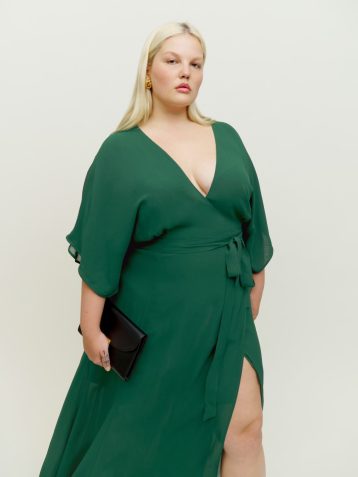 Reformation Gatsby Maxi Dress ES, Emerald Green